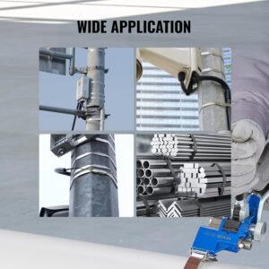 VEVOR Banding Strapping Kit with Strapping Tensioner Tool, 100 ft Length 304 Stainless Steel Banding 100 Metal Seals, Pallet Packaging Strapping Banding Kit, Banding Packaging Strapping for Packing 17 VEVOR Banding Strapping Kit with Strapping Tensioner Tool, 100 ft Length 304 Stainless Steel Banding 100 Metal Seals, Pallet Packaging Strapping Banding Kit, Banding Packaging Strapping for Packing - Image 7