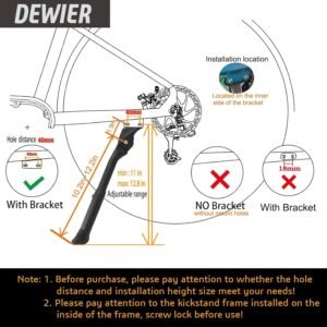 Bike Kickstand Aluminium Adjustable Center Bicycle Kickstand suitable Rear Side Bicycle Kickstand Fit for 26" 27.5" 29" 700C Bike Kick Stand for Bicycles Kickstand - Image 5