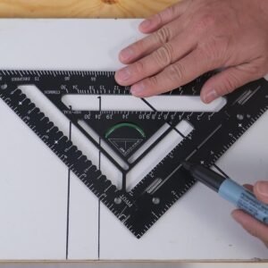 8.3" Ratter Square Tool with Jig Block - Flatwork and Repetitive Markings Specialty for Precise Carpentry Work,Sherwap Ratter Square Tool (Black) - Image 8