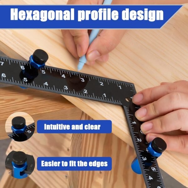 Tall Stair Gauges for Framing Square with Holder, Stair Gauge Layout Tools for Framing Square & Speed Square, Stair Guages Knobs Tool for Carpentry Squares, Framing Jig Circular Saw 5 71K7F5eNQ4L. AC SL1500