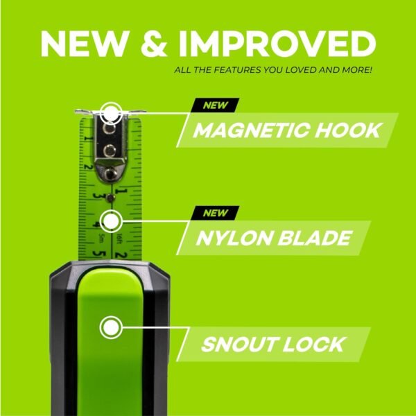 MK2.0 – Precision Retractable Measuring Tape (Inches) | Top-View Internal Reading | Ideal for DIY, Carpentry & Construction 3 71KFxrtnPnL. SL1500
