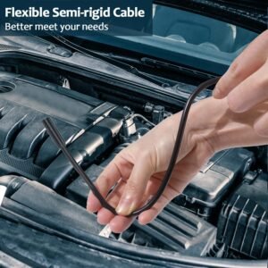 Industrial Endoscope Borescope Camera with Light, 4.3'' LCD Screen HD Digital Snake Handheld Waterproof Sewer Inspection Camera with 8 LED Lights, 16.5FT Semi-Rigid Cable - Image 7