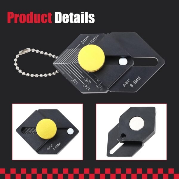 Trim Carpentry Tools Woodworking Measuring Ruler and Finish Ruler Multitool-Measure Distances, Mark Cuts Aluminum Alloy (Black) 5 71L3zJW8f+L. SL1500