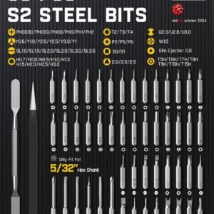Fanttik E1 Max Electric Screwdriver, Mini Precision Screwdriver Set, 50 Magnetic Bits, Magnetic Storage, 5/32‘’Hex, Repair Tool Kit for Electronics Phone Camera Laptop Watch (Grey) 16 Fanttik E1 Max Electric Screwdriver, Mini Precision Screwdriver Set, 50 Magnetic Bits, Magnetic Storage, 5/32‘’Hex, Repair Tool Kit for Electronics Phone Camera Laptop Watch (Grey) - Image 7