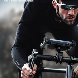 Lamicall Motorcycle Phone Mount, Bike Phone Holder - [Metal Lock] Upgrade Quick Install Handlebar Clip for Bicycle Scooter, Cell Phone Clamp for iPhone 17 16 15 Pro Max, Galaxy, 4.7-6.8" Phones - Image 4