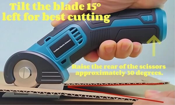 4V Cordless Electric Scissors Heavy Duty Cardboard, Fabric, Leather & Carpet Cutter with Brushless Motor & USB-C Charging, Includes 2 Tungsten Blades Tool Kit for DIY, Crafting, Industrial Use 10 71OdUFE4ksL. AC SL1500