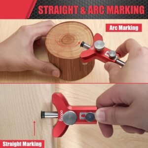Woodworking Wheel Marking Gauge, Precision Wood Scriber Tool With Cutters, Adjustable Line & Circle Drawing Gauge With Graduated Inch & MM Scale – Metal Carpenter Layout Tool 10 Woodworking Wheel Marking Gauge, Precision Wood Scriber Tool With Cutters, Adjustable Line & Circle Drawing Gauge With Graduated Inch & MM Scale – Metal Carpenter Layout Tool - Image 3