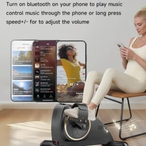 Under Desk Bike, Electric Mini Exercise Bike Pedal Exerciser for Leg/Arm Exercise,12 Adjustable Speeds & LCD Display Leg Exerciser While Sitting for Seniors, Low-Impact Cardio Cycling Equipment 20 Under Desk Bike, Electric Mini Exercise Bike Pedal Exerciser for Leg/Arm Exercise,12 Adjustable Speeds & LCD Display Leg Exerciser While Sitting for Seniors, Low-Impact Cardio Cycling Equipment - Image 10