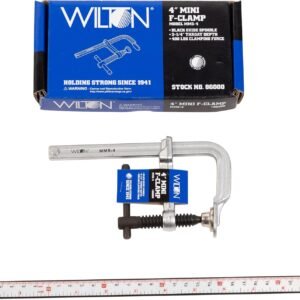 Wilton Mini F-Clamp, 4" Opening, 2-1/4" Throat, 400 Lbs. Clamping Force (Model MMS-4) 9 Wilton Mini F-Clamp, 4" Opening, 2-1/4" Throat, 400 Lbs. Clamping Force (Model MMS-4) - Image 3