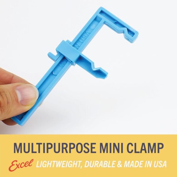 Excel Blades 3-Inch Adjustable Plastic Bar Clamps Set – 6-Pack Mini Woodworking Clamps and Spreaders for Model Building, Crafts, and DIY Woodworking Projects – Inch-Marked Side Beams – Made in USA 5 71SeChtdtiL. AC SL1500