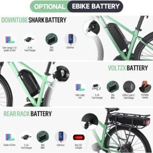 BAFANG 48V 500W Front Hub Motor - Ebike Conversion Kit for 20"/26"/700C(29er Compatible) Front Wheel Electric Bike Conversion kit with Battery& Display Options | Hub Motor Kit for Mountain/City Bikes - Image 9