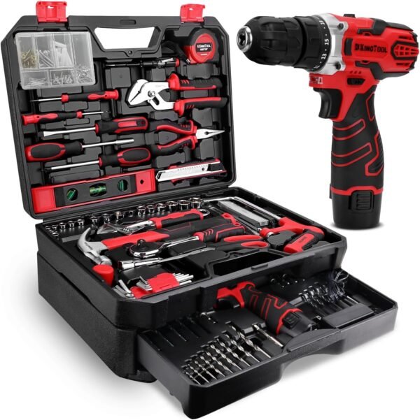KingTool 276-Piece Tool Set Kit - Tool kit with 12V Cordless Power Drill Driver Toolbox Storage Case with Drawer, Drill Set Perfect for Homeowner, Diyer, Handyman 2 71UtiDpvjtL. AC SL1500