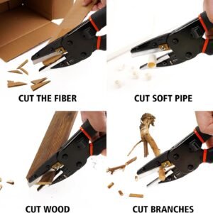 Heavy Duty Scissors All Purpose - Multipurpose Utility Cutter,6 in 1 Function,Availabe for Industry and Home Use,Cutting for Soft Pipe/Fibre/Wood/Iron Wire/Box/Paper - Image 3