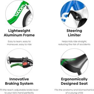 woom 1 Balance Bicycle for Kids 18 Months to 3.5 Years Old, Lightweight 12-Inch Toddler Bike with Handbrake & Steering Limiter, Boys & Girls 15 woom 1 Balance Bicycle for Kids 18 Months to 3.5 Years Old, Lightweight 12-Inch Toddler Bike with Handbrake & Steering Limiter, Boys & Girls - Image 5