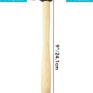 The Beadsmith Sharp Texturing Hammer - 9 Inches with Wooden Handle, 73.5mm,1.2oz Steel Head with Two 12mm Faces - Texturing Tool Used to Add Patterns & Dimension to Metalwork 13 The Beadsmith Sharp Texturing Hammer - 9 Inches with Wooden Handle, 73.5mm,1.2oz Steel Head with Two 12mm Faces - Texturing Tool Used to Add Patterns & Dimension to Metalwork - Image 5