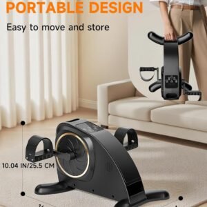 Under Desk Bike, Electric Mini Exercise Bike Pedal Exerciser for Leg/Arm Exercise,12 Adjustable Speeds & LCD Display Leg Exerciser While Sitting for Seniors, Low-Impact Cardio Cycling Equipment 19 Under Desk Bike, Electric Mini Exercise Bike Pedal Exerciser for Leg/Arm Exercise,12 Adjustable Speeds & LCD Display Leg Exerciser While Sitting for Seniors, Low-Impact Cardio Cycling Equipment - Image 9
