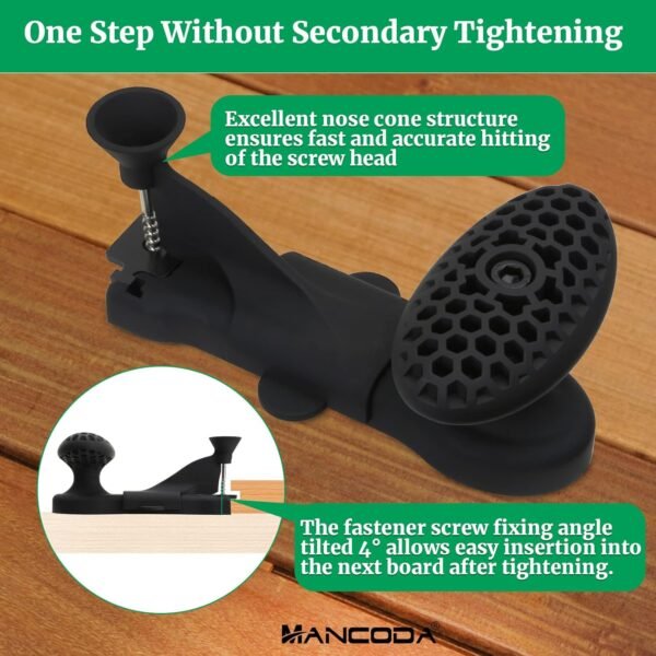 Hidden Fastener Installation Tool, Fits for Trex Hidden Fasteners for Composite Decking Boards, Efficient Home Improvement Decking Tool for Install Hidden Fasteners with Star Drive Bit 5 71ZKQy92XEL. AC SL1500