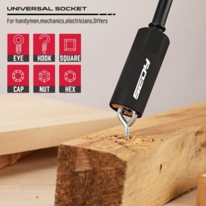 80-Piece Premium Magnetic Impact Nut Driver Set Metric & SAE with Socket Adapters, Bit Holder, Wing Nut Driver, Universal Sockets, Quick Release Extension, Power Bits 15 80-Piece Premium Magnetic Impact Nut Driver Set Metric & SAE with Socket Adapters, Bit Holder, Wing Nut Driver, Universal Sockets, Quick Release Extension, Power Bits - Image 5