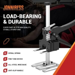 Labor Saving Handle 2 Pack,12 in Construction Jack,Multifunctional Furniture Jack for Installing Cabinets and Wall Tile Height Adjuster Handheld Lifter Tool, Load 440LBS - Image 3