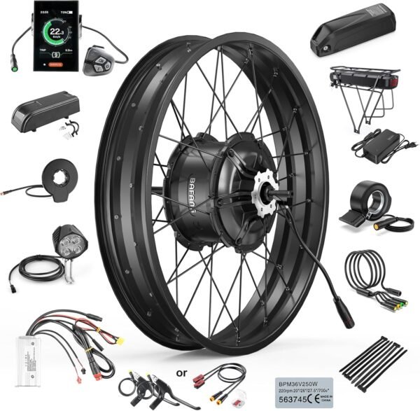 BAFANG 48V1000W Rear Hub Motor:Electric Bike Conversion Kit for 20"/26" Fat Tire Bikes, Ebike Kit with PAS Sensor, Optional Digital Display & Battery - Suit for for 175mm Dropout Size Snow/Beach Bike 2 71bmwjeL2kL. AC SL1500