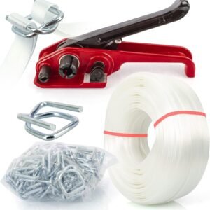 Heavy Duty Packing Strapping kit, Pallet Packing Strapping Tool, 3/4" x 320' Woven Cord Strapping Set, 2000 lbs Break Strength, Metal Buckles, Polypropylene Cord Strapping Tensioner 11 Heavy Duty Packing Strapping kit, Pallet Packing Strapping Tool, 3/4" x 320' Woven Cord Strapping Set, 2000 lbs Break Strength, Metal Buckles, Polypropylene Cord Strapping Tensioner - Image 3