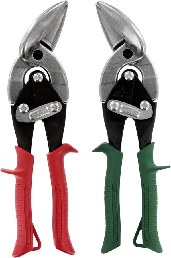 MIDWEST Aviation Snip Set - Left and Right Cut Offset Tinner Shears, Made in the USA - MWT-6510C 2 71exkDKxn7L. AC SL1500