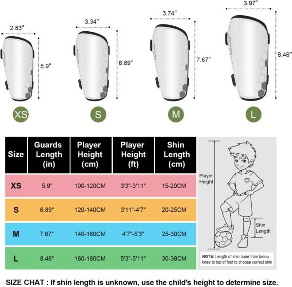 Soccer Shin Guards for Kids Youth Toddler, Shin Defender Shin Guards and Long Soccer Socks for Adults Boys Girls, Shin Pads & Sleeves Equipment - Football Gear for 3 5 4-6 7-9 10-12 Years Old Children 3 71flgPSaRNL. AC SL1500