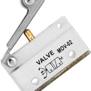 G1/8 Roller Pneumatic Valve MOV-02 Pneumatic Air Valve Compact Pneumatic Switch Valve Pneumatic Switch for Mechanical Equipment Textile Equipment - Image 2