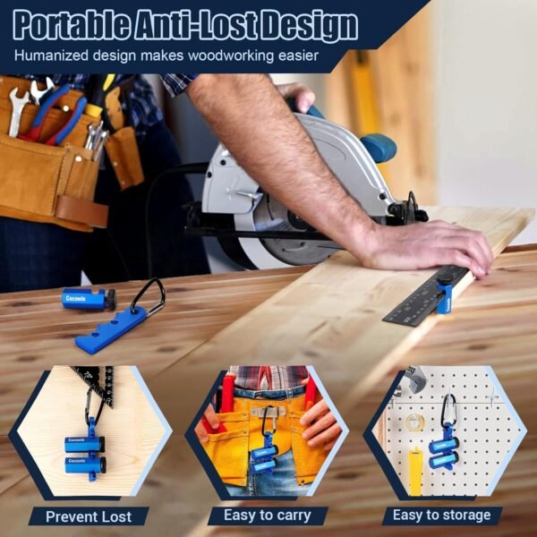 2Pack Tall Stair Gauges for Framing Square with Holder and Carabiner Stair guages Knobs Tool for Circular Saw Metal Stair Stringer Layout Tool for Carpentry Squares Stair and Rafter Gauge Clamps 3 71h6NBosbBL. SL1500