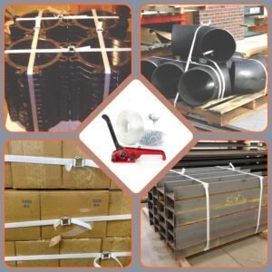 Heavy Duty Packing Strapping kit, Pallet Packing Strapping Tool, 3/4" x 320' Woven Cord Strapping Set, 2000 lbs Break Strength, Metal Buckles, Polypropylene Cord Strapping Tensioner 15 Heavy Duty Packing Strapping kit, Pallet Packing Strapping Tool, 3/4" x 320' Woven Cord Strapping Set, 2000 lbs Break Strength, Metal Buckles, Polypropylene Cord Strapping Tensioner - Image 7