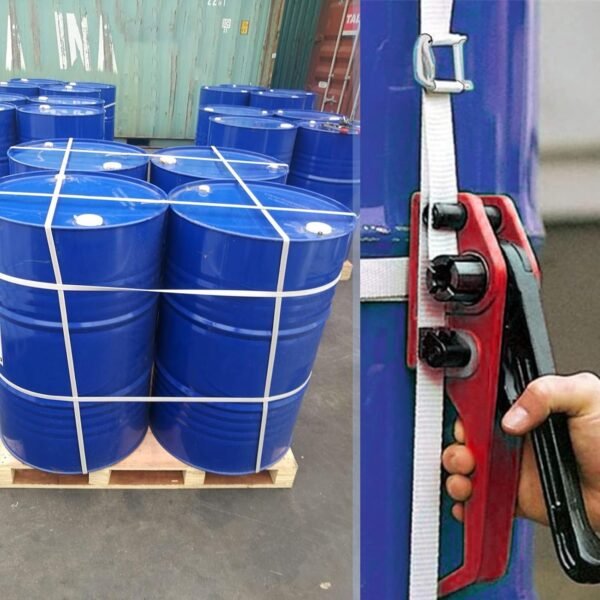 Heavy Duty Packing Strapping kit, Pallet Packing Strapping Tool, 3/4" x 320' Woven Cord Strapping Set, 2000 lbs Break Strength, Metal Buckles, Polypropylene Cord Strapping Tensioner 5 71j5WfYZI4L. AC SL1500