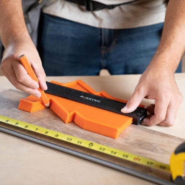 Contour Gauge Tool With Lock (10 Inches) - Contour Ruler Marking Tool - Super Gauge Shape and Outline Tool - Profile Gauge - Corner Measuring Tool for Odd Shapes - Woodworking Gifts for Men 4 71kWnQiOWrL. AC SL1500