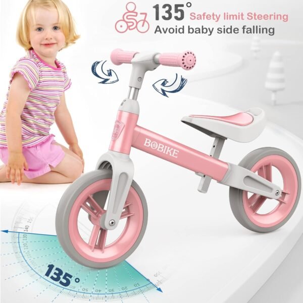 Bobike Toddler Balance Bike Toys for 1 to 4 Year Old Girls Boys Adjustable Seat and Handlebar No-Pedal Training Bike Best Gifts for Kids 6 71mMCgmEPML. AC SL1500