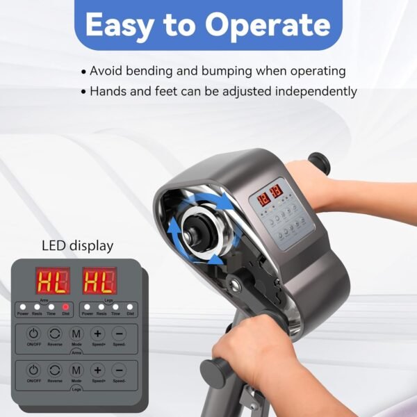 Legs Arms Electric Exercise Bike Active Passive Knee Pedal Trainer Physical Therapy Assisted Rehabilitation Home Fitness Equipment For Seniors 4 71mkaeFbTsL. AC SL1500