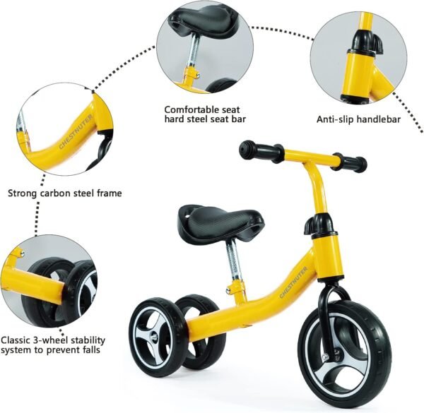 Baby Balance Bike, 1 2 3 Year Old Gifts, Ride on Toys for 1 Year Old, Best First Birthday Gift, Toddler Bike with 3 Wheels no Pedal 3 71njfsA6lxL. AC SL1500