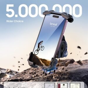 Lamicall Bike Phone Holder, Motorcycle Mount - Motorcycle Phone Holder, Handlebar Cell Phone Clamp, Scooter Phone Clip for iPhone Air 17 Pro Max, 16 15 Pro Max Plus, S20, More 4.7 to 6.8" Smartphones 16 Lamicall Bike Phone Holder, Motorcycle Mount - Motorcycle Phone Holder, Handlebar Cell Phone Clamp, Scooter Phone Clip for iPhone Air 17 Pro Max, 16 15 Pro Max Plus, S20, More 4.7 to 6.8" Smartphones - Image 8