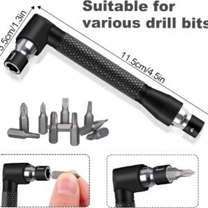 17Pcs Flexible Drill Bit Extension, Include 3Pcs Rotatable Socket Adapter 2Pcs Hex Shank 105° Right Angle Drill Attachment 10 Short Screwdriver Bits 90° Angled Bits and Bendable Extension 15 17Pcs Flexible Drill Bit Extension, Include 3Pcs Rotatable Socket Adapter 2Pcs Hex Shank 105° Right Angle Drill Attachment 10 Short Screwdriver Bits 90° Angled Bits and Bendable Extension - Image 5