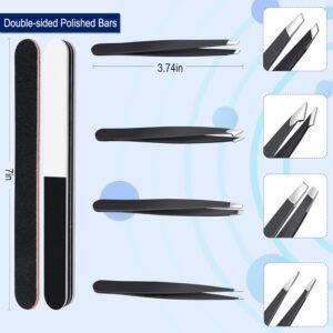 23 Pieces Metal Puzzle Tool Kit, AHIER Metal Model Tool Kit Including Plier Bending Assist Tools File Flat Tweezers Wire Wrapping Rod, 3D Metal Earth Tool Kit Model Building Tools - Image 6