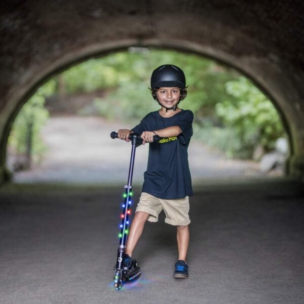 Jetson Jupiter Kids 2-Wheel Light-Up Kick Scooter, LED Lights on Handlebar, Stem, Wheels & Deck, Adjustable Handlebar, Rear Brake, Easy-Folding Mechanism, Ages 5+ 5 71rqlRUSm1L. AC SL1500