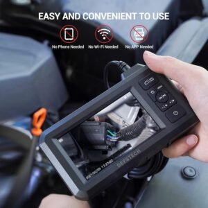 DEPSTECH 5.5mm Industrial Endoscope, 1080P Digital Borescope Inspection Camera with 4.3" Screen, IP67 Waterproof Snake Camera with Lights,16.5FT Semi-Rigid Cable, 32GB Card &Photo Capture,Helpful Tool - Image 4