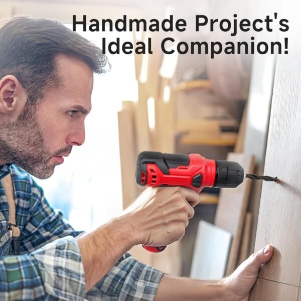 Tool Set - 8V Cordless Drill Kit, 132 Piece Box With Hand Drill, Home Kits for Men & Women, Perfect for Homeowner, Diyer, Handyman 4 71tGe6m3xXL. AC SL1500