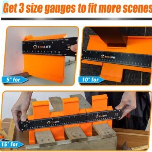 TOOLIFE Connectable Contour Gauge with Lock, Stocking Stuffers,Gifts for Men Him Husband Dad,Woodworking Tools for Flooring, Cool New Measuring Tool for odd Shape, Christmas Gifts Anniversary Birthday 13 TOOLIFE Connectable Contour Gauge with Lock, Stocking Stuffers,Gifts for Men Him Husband Dad,Woodworking Tools for Flooring, Cool New Measuring Tool for odd Shape, Christmas Gifts Anniversary Birthday - Image 3