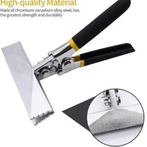 Hand Seamer, 6in Straight Jaw Sheet Metal Bender Tools, Sheet Metal Seamer Form Edge Seamer Seaming Plier with Ergonomic Handle, for Bending and Flattening Sheet Metal Hand Tool 11 Hand Seamer, 6in Straight Jaw Sheet Metal Bender Tools, Sheet Metal Seamer Form Edge Seamer Seaming Plier with Ergonomic Handle, for Bending and Flattening Sheet Metal Hand Tool - Image 3