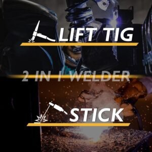 TOOLIOM 195A Stick Welder 110/220V Dual Voltage Lift TIG Welder LCD Display IGBT Inverter with Hot Start Arc Force VRD Welding Machine fits 5/32in. (4mm) Welding Rods - Image 6