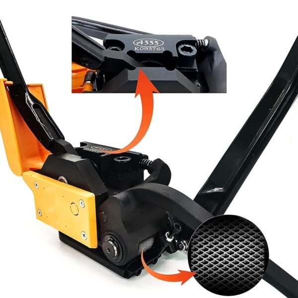 Steel Strapping Tool A333 Stainless Manual Belt Packaging Banding Machine Metal Free Buckle Packing for Width 1/2" 5/8" 3/4" Sealless Combination Tools 4 71vrRZRVHBL. SL1500