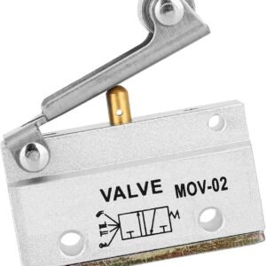 G1/8 Roller Pneumatic Valve MOV-02 Pneumatic Air Valve Compact Pneumatic Switch Valve Pneumatic Switch for Mechanical Equipment Textile Equipment - Image 6