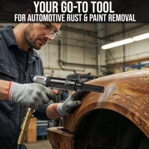 LE LEMATEC Air Needle Scaler with Air Chisel Kit, 4800 BPM Pneumatic Air Hammer Needle Gun for Metalworks, Rust, Weld & Paint Remover, Pistol Grip Metal Scraper Air Compressor Accessories (LE-AN324K) 15 LE LEMATEC Air Needle Scaler with Air Chisel Kit, 4800 BPM Pneumatic Air Hammer Needle Gun for Metalworks, Rust, Weld & Paint Remover, Pistol Grip Metal Scraper Air Compressor Accessories (LE-AN324K) - Image 6