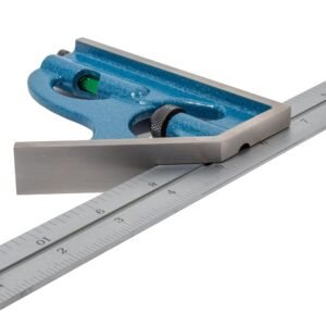 PEC Tools 2-Piece Combination Square Set - 4R 6” Machinist Blade Cast Steel Head, Reversible Locking Bolt, Scribe, for Metalworking, Carpentry and Multiple Applications, Made in USA 10 PEC Tools 2-Piece Combination Square Set - 4R 6” Machinist Blade Cast Steel Head, Reversible Locking Bolt, Scribe, for Metalworking, Carpentry and Multiple Applications, Made in USA - Image 4