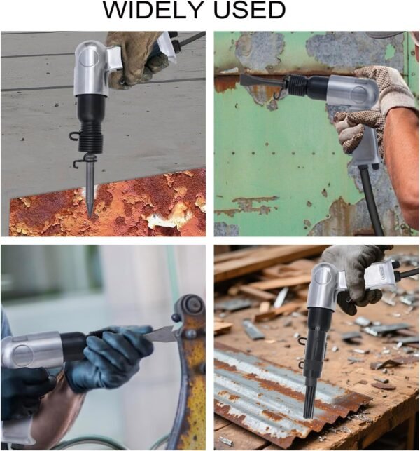 BHTOP Air Needle Scaler with 4 Chises, 19 Needles Pneumatic Air Hammer Needle Gun for Metalworks, Rust, Weld & Paint Remover 4 71yqDaY2qFL. AC SL1500