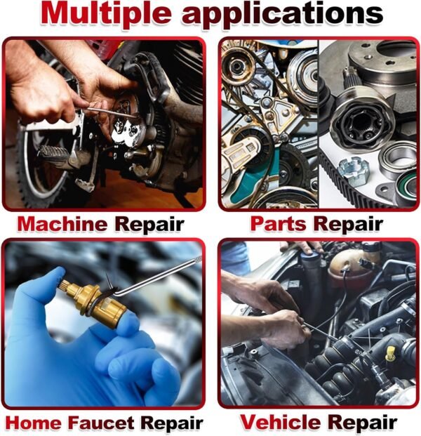 KEZE 11Pcs Carbon Steel Precision Pick & Hook Set with Scraper and Magnetic Telescoping Tool Kit for Remove Automotive Electronics Maintenance Hoses Gasket Hand Pick Up Tools 6 81+09HHR1NL. AC SL1500